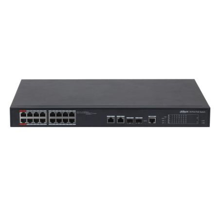Switch Gestionable, 16 PoE + 2 combo Gigabit