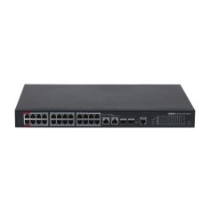 Switch Gestionable, 24 PoE + 2 combo Gigabit