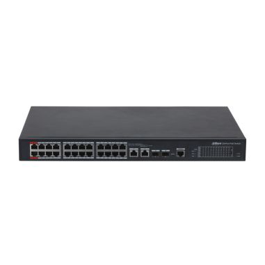 Switch Gestionable, 24 PoE + 2 combo Gigabit