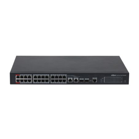 Switch Gestionable, 24 PoE + 2 combo Gigabit