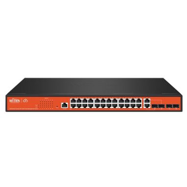 Switch PoE gestionable de 24 PoE+ Gigabit + 4...