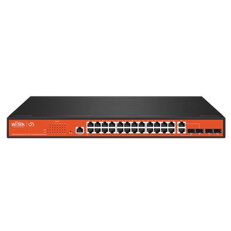 Switch PoE gestionable de 24 PoE+ Gigabit + 4 COMBO Gigabit