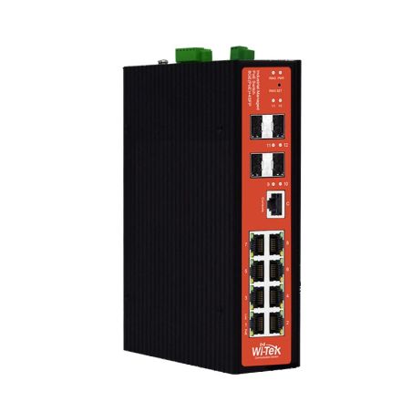 Switch PoE gestionable L2 de 8 PoE Gigabit + 4 SFP Gigabit