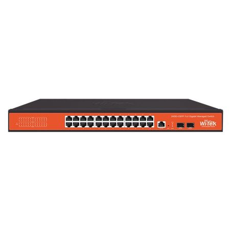 Switch gestionable L2 de 24 Ethernet Gigabit + 2 SFP Gigabit