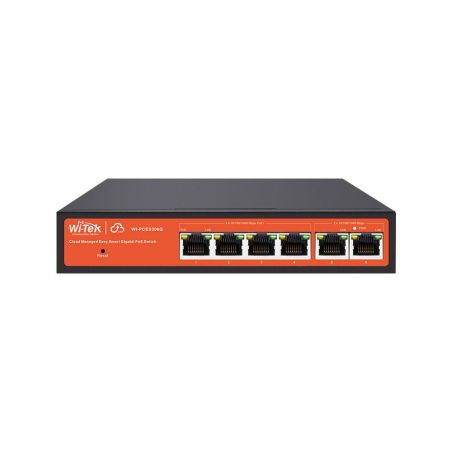 Switch PoE gestionado en la nube de 6 puertos Gigabit