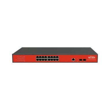 Switch PoE+ gestionable L2 de 16 puertos Gigabit