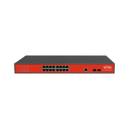Switch PoE+ gestionable L2 de 16 puertos Gigabit
