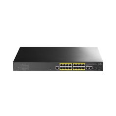 Switch PoE+ L2 de 16 puertos Gigabit y 2 ranuras SFP