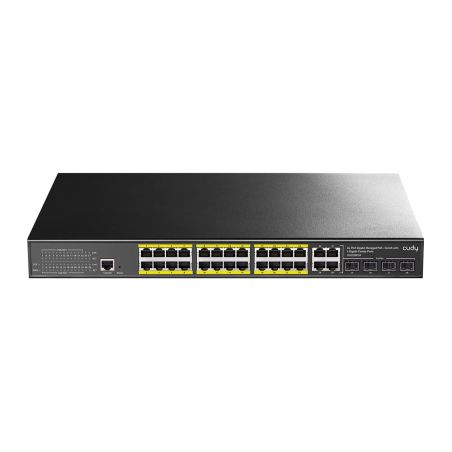 Switch PoE+ L2 de 24 puertos Gigabit y 4 puertos Combo