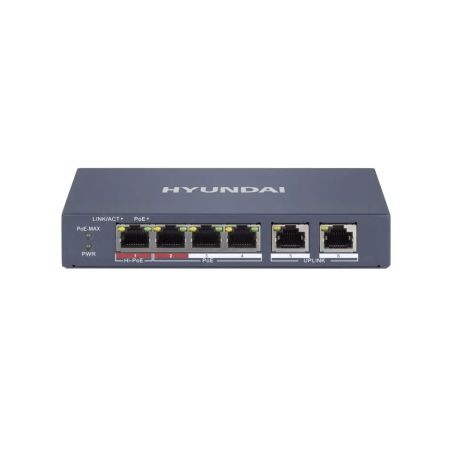 Switch PoE gestionable de 4 puertos