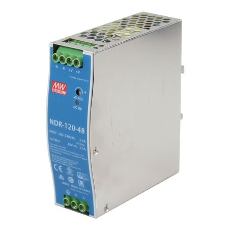 Fuente de alimentación Industrial de 48V/120W carril DIN