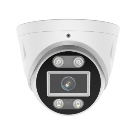 Foscam T8EP Cámara IP PoE, 8Mpx, Exterior con Focos y Sirena, Audio Bidireccional, blanca