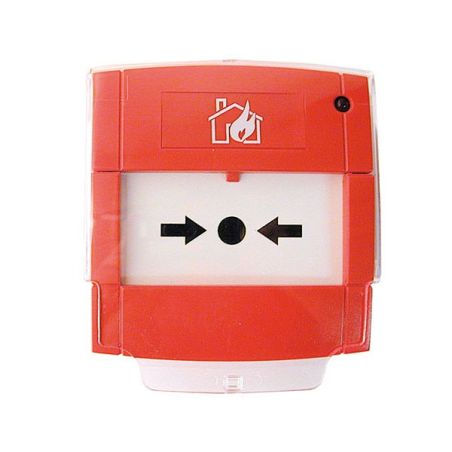 Pulsador de alarma direccionable, rearmable y con aislador de cortocircuitos