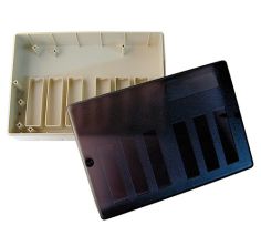 Caja en abs y caracteristicas ignifugas v0 para un máximo...