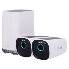 Kit 2 Cámaras solar + 1 HomeBase Eufy by Anker