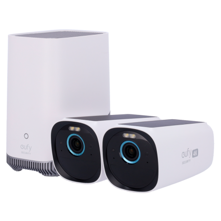 Kit 2 Cámaras solar + 1 HomeBase Eufy by Anker