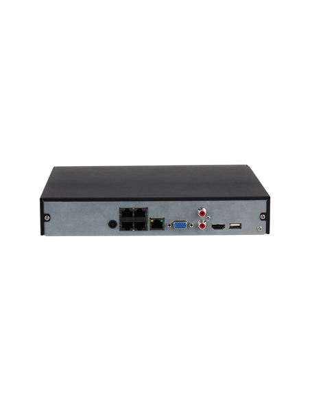 NVR IP Dahua de 4 canales con PoE
