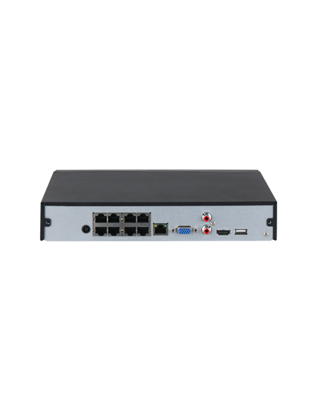 NVR IP WizSense de 8 canales con PoE