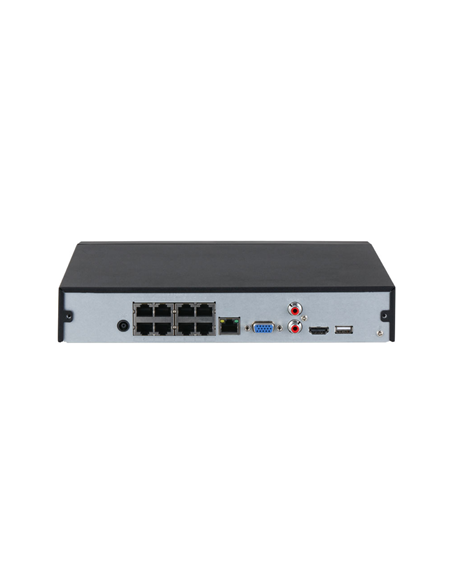 NVR IP Dahua de 16 canales con 8 PoE