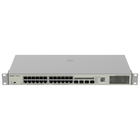 Switch Cloud Capa 2 24 puertos RJ45 Gigabit 4 SFP Gigabit Enrackable