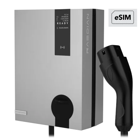 Cargador para vehículos eléctricos Potencia 7,4 kW / 32A / Monofásica Conector tipo 2