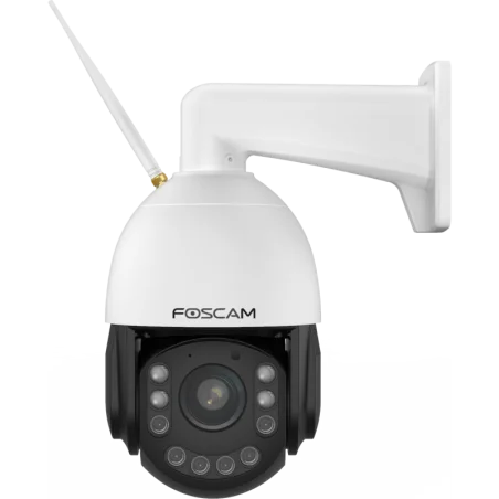 Foscam SD4H Cámara IP 4.0Mpx- Cámara vigilancia P/T/Z, slot Micro SD, Zoom x18 - hasta 200 m de visión nocturna. Auto-Tracking
