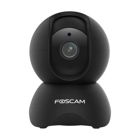 Foscam X5 Cámara Negra IP 5MP, WiFi /LAN, P/T Seguridad con detección humana AI. Compatible con Alexa y Google Assistant