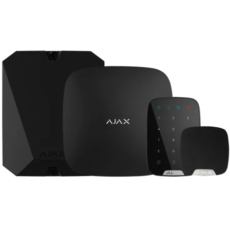 Kit de Alarma Ajax negro Certificado Grado 2 Comunicación Ethernet y GPRS Inalámbrico 868 MHz Jeweller