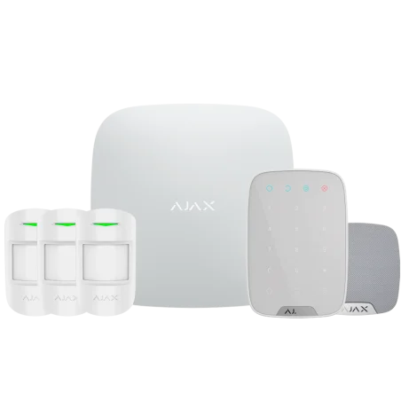 Alarma Ajax AJ-HUBKIT-RENOVE1-W Certificado Grado 2 Comunicación Ethernet y GPRS Inalámbrico 868 MHz Jeweller
