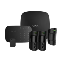Kit de alarma Ajax negro Certificado Grado 2 Comunicación...