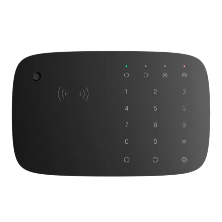 Kit de alarma Ajax negro Certificado Grado 2 Comunicación Ethernet y dual SIM GPRS Inalámbrico 868 MHz Jeweller y Wings