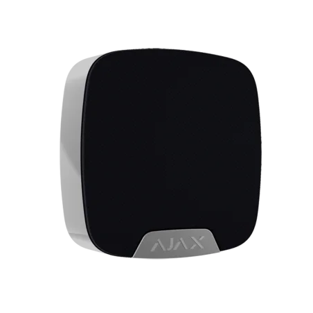 Kit de alarma Ajaz negro Certificado Grado 2 Comunicación Ethernet y dual SIM GPRS Inalámbrico 868 MHz Jeweller y Wings
