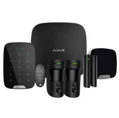 Kit de alarma Ajax negro Certificado Grado 2 Comunicación...