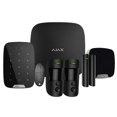 Kit de alarma Ajax negro Certificado Grado 2...