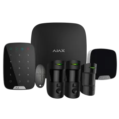 Kit de alarma Ajax negro Certificado Grado 2 Comunicación...