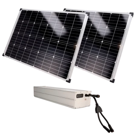 Sistema de Alimentación Solar Autónoma para CCTV 300W con Batería LiFePO4 1920Wh, MPPT y Salida 12/24VDC