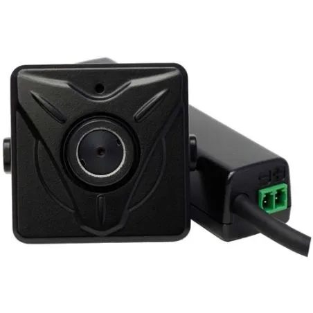 Cámara IP Miniatura 1080P Pin Hole con Micrófono, PoE y Micro SD