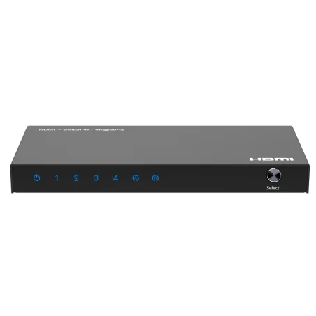 Switch HDMI 4K Profesional con 4 Entradas HDMI