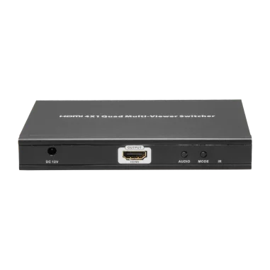 Visor HDMI Cuatro Entradas con Pantalla Dividida