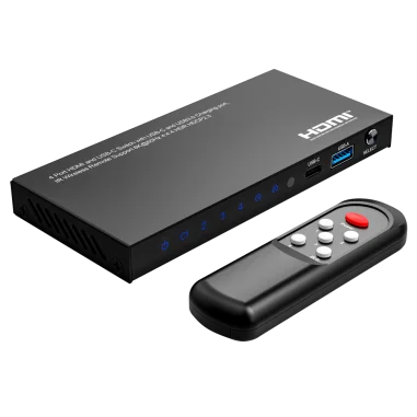 Switch HDMI 8K Profesional con USB-C 4 Entradas