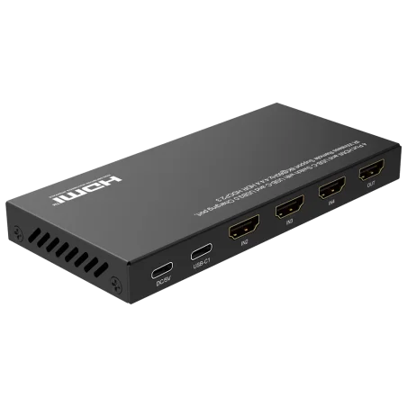 Switch HDMI 8K Profesional con USB-C 4 Entradas