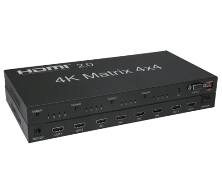 Matriz HDMI 4x4 Profesional 4K