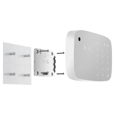 Teclado RFID con sirena Ajax KeyPad Combi Blanco