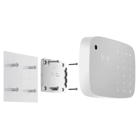 Teclado RFID con sirena Ajax KeyPad Combi Blanco