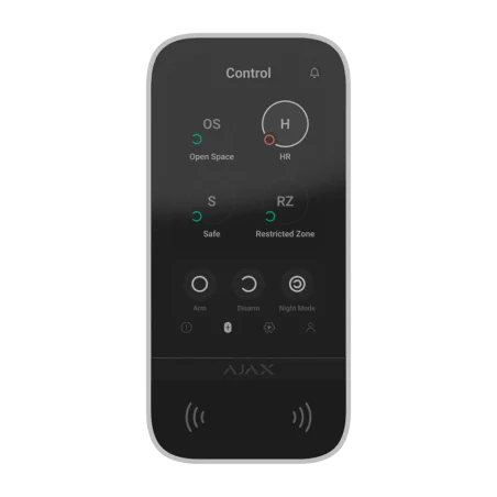 Teclado táctil pantalla RFID Ajax teclado control acceso teclado alarma inteligente