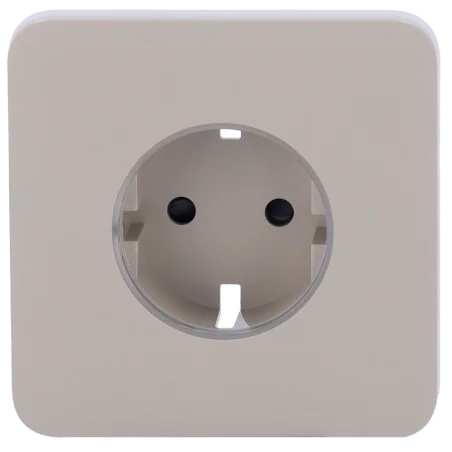 Tapa frontal enchufe inteligente Ajax cubierta enchufe tipo F enchufe inteligente color oliva
