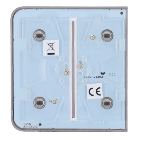 Panel táctil interruptor luz doble Ajax panel lateral táctil doble interruptor inteligente color gris