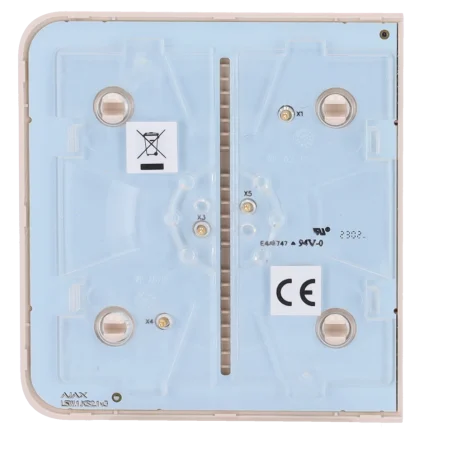 Panel táctil interruptor luz Ajax LightSwitch Marfil