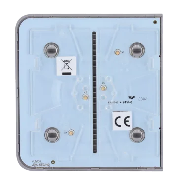 Panel táctil interruptor luz Ajax LightSwitch Gris
