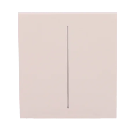 Panel táctil interruptor doble Ajax LightSwitch Marfil